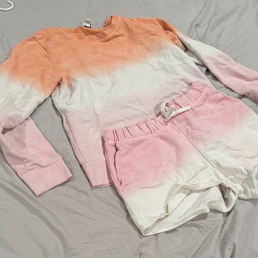 J. Crew Pink and White Ombre Women Shorts